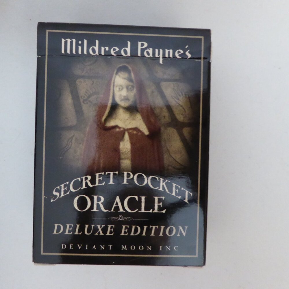 NEW DELUXE SECRET POCKET ORACLE TAROT CARD RED WITCH GOTHIC ODDITY CHEST BOX - Picture 5 of 14